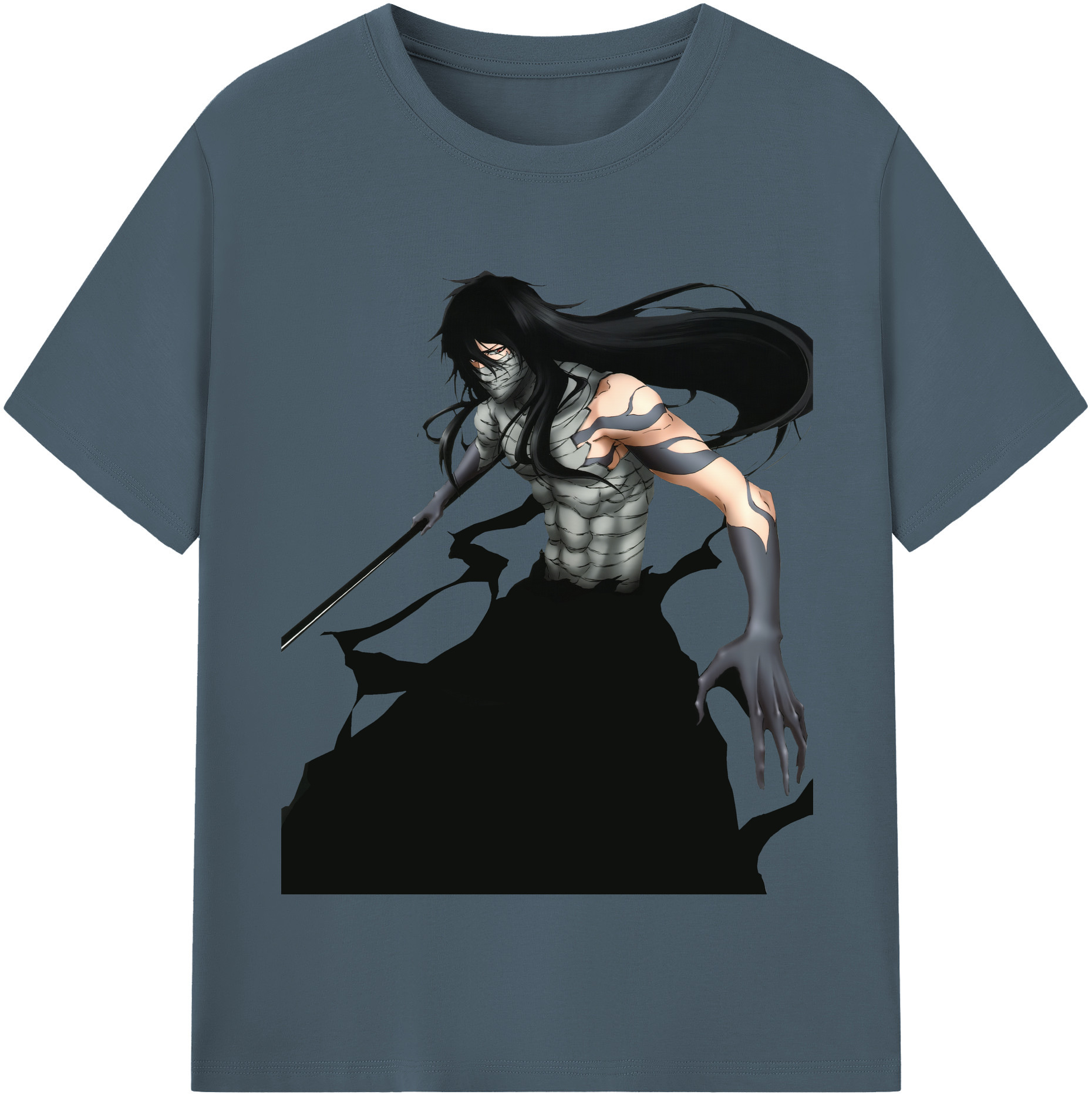 （画像用） ブリーチ 黒崎一護（くろさき いちご）BLEACH Kurosaki Ichigo 綿100％半袖Tシャツ（フロントプリント）